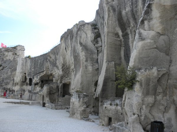 inside the fortress of les Baux