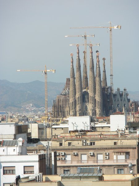 Sagrada Familia from our rooftop view