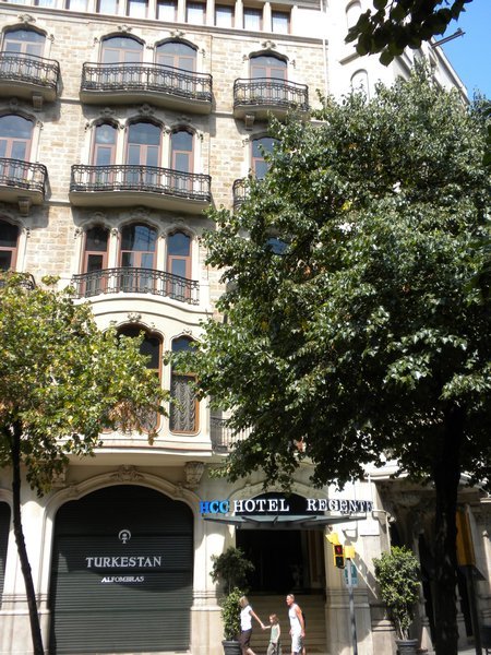 our hotel in Barcelona