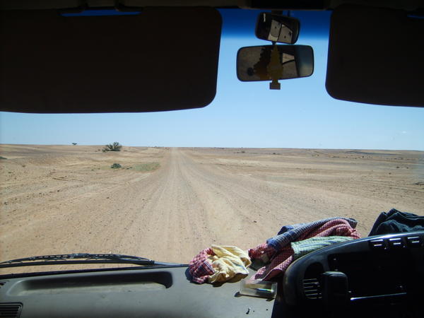driving in the outback