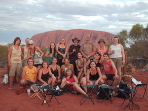 Groovy group at Uluru