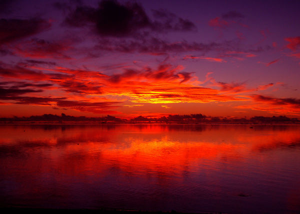 Sunset, Aitutaki