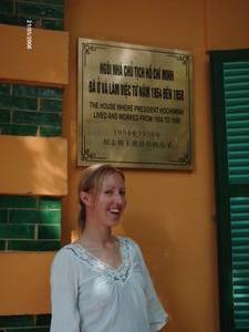 Laura at Ho Chi Minh's house