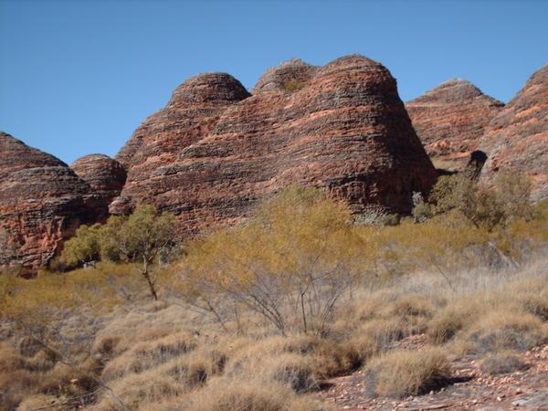 The beehive domes of the Bungle Bungles