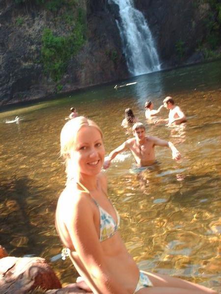 Laura at Wangi falls