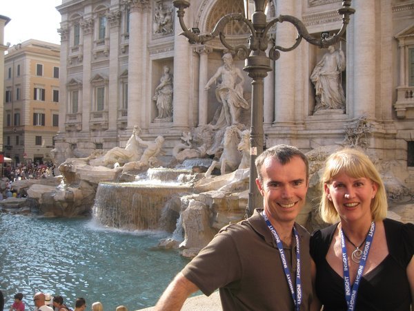 Yours truly at the Trevi Fountain