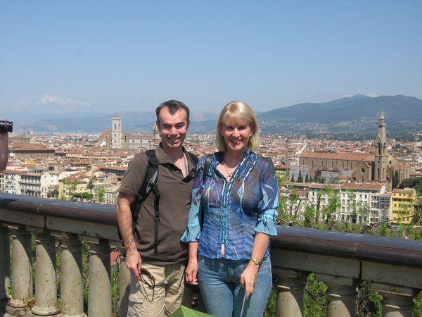 ...overlooking Florence