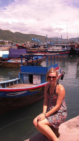Kelly in the fishing Village