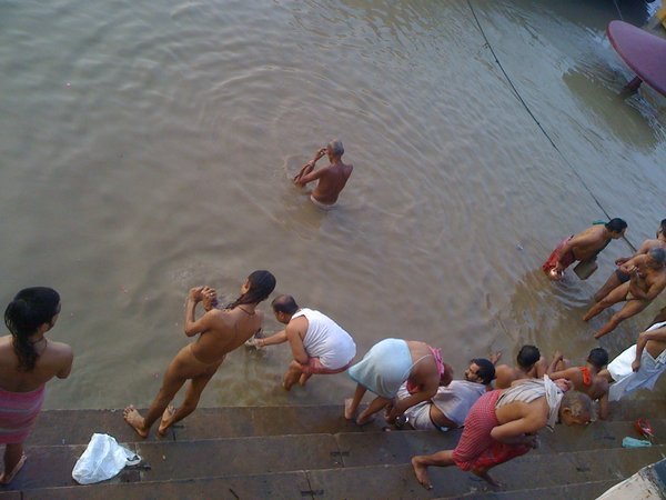 Bath time in the Ganges