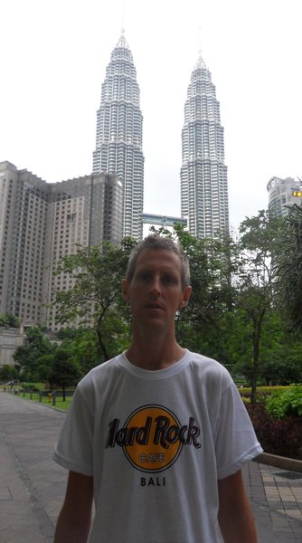 Outside the Petronas Twin Towers