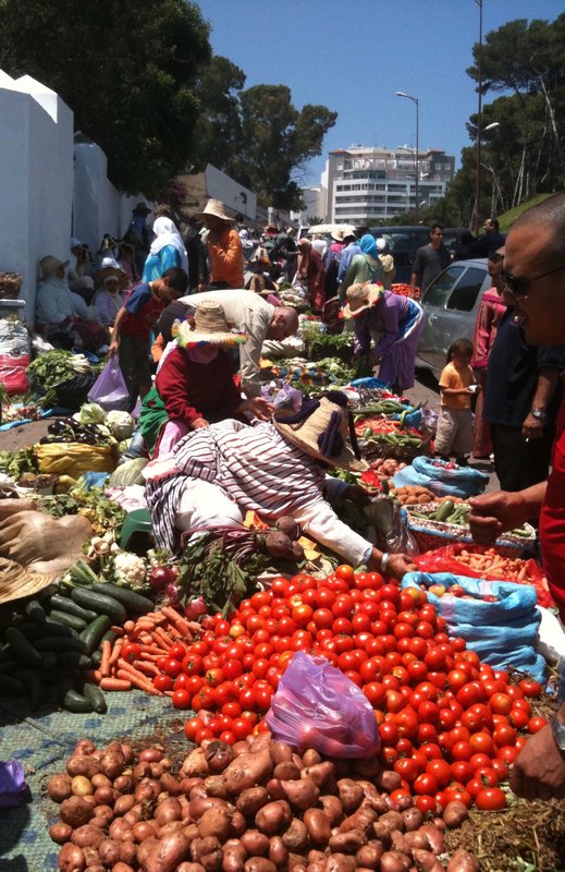 Local Food Market in Tangier