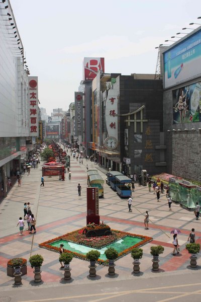 Chengdu - Pedestrian Mall From Walkway