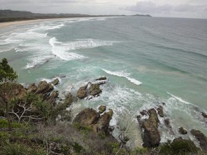 View from the headland at Broken Head NSW