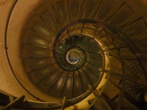 The stairwell in the Arc de Triomphe