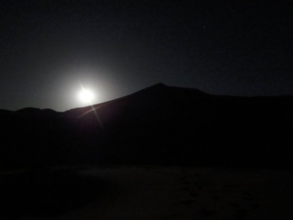 Moonrise over the dunes