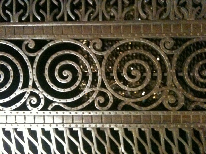 The grill in the floor of the Cathedral