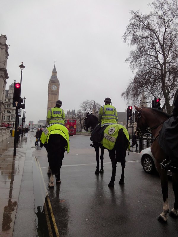 The Force on a horse in front of Big Ben