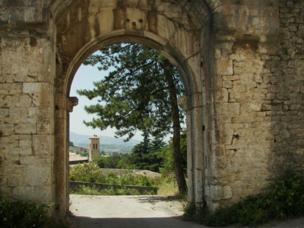 Entry gate to Rocca