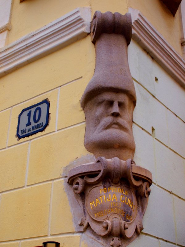Corner of building in Zagreb