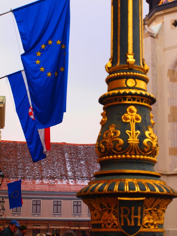 Ornate lampost - Zagreb