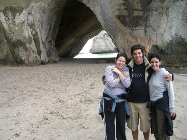 The 4 of us at Cathedral Cove