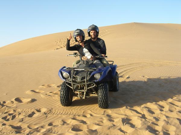 Dune-Biking in the Desert