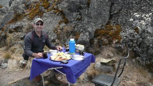 I was impressed with afternoon tea. We were definately on a civillized expedition.