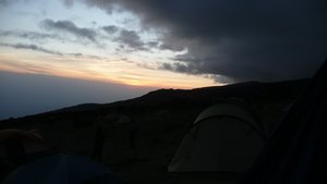 Sunset at Karanga Camp, 4,200m. End of Day 4