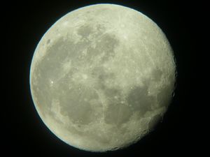 The moon as seen from the Atacama Desert