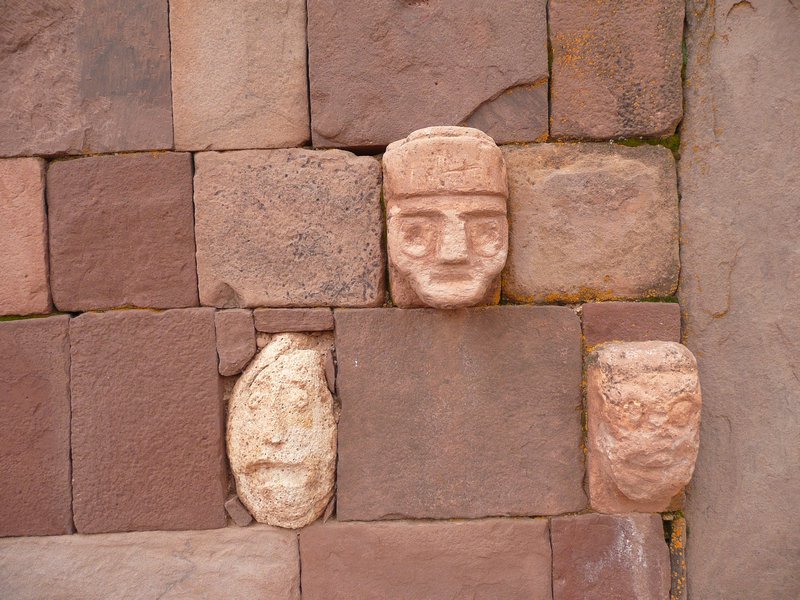 Stone faces inside the Kalassaya