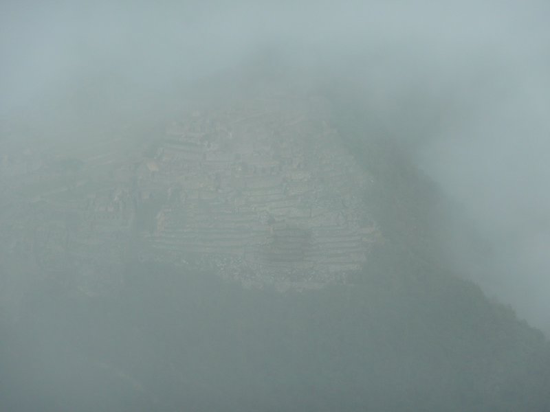 Firrst non view of Machu Picchu