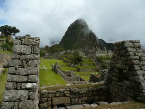 Looking at Wayna Picchu.
