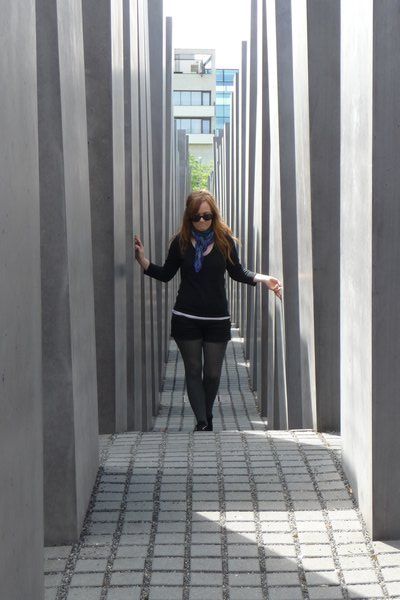 Walking amongst the ´memorial to murdered Jews in the Holocaust´