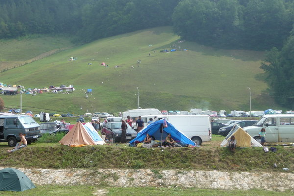 Can you spot our tent?