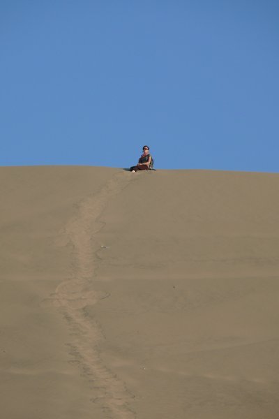 Me at the top of one of the dunes