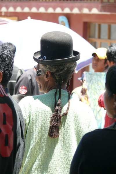 The first black Cholita I saw, possibly from the black community of Tocana nearby