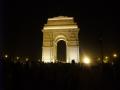 The india gate by night