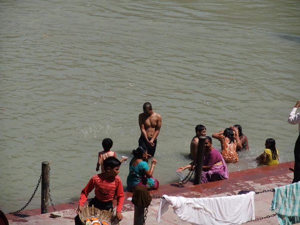 Playing in the ganges