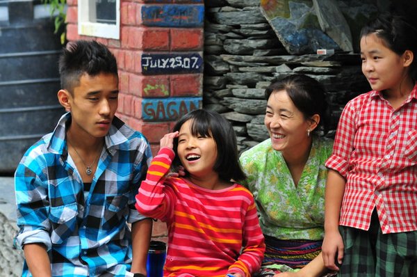 Lhamo Tso and her beautiful family