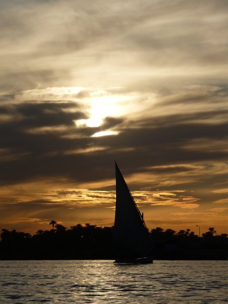 Felucca Sunset on the Nile, Luxor