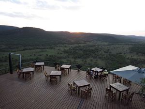 Resturanten på lodgen i Serengeti