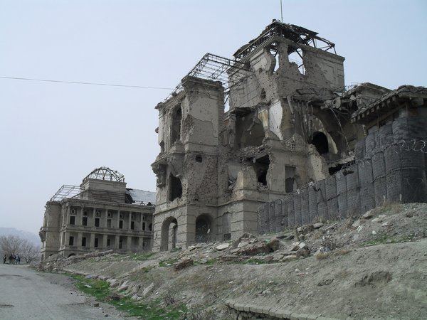 De ruine van het koninklijk paleis
