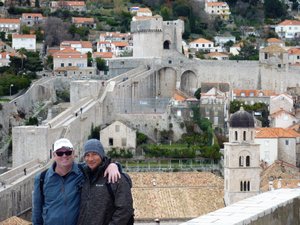 Al and I with the Franciscan monastery behind us