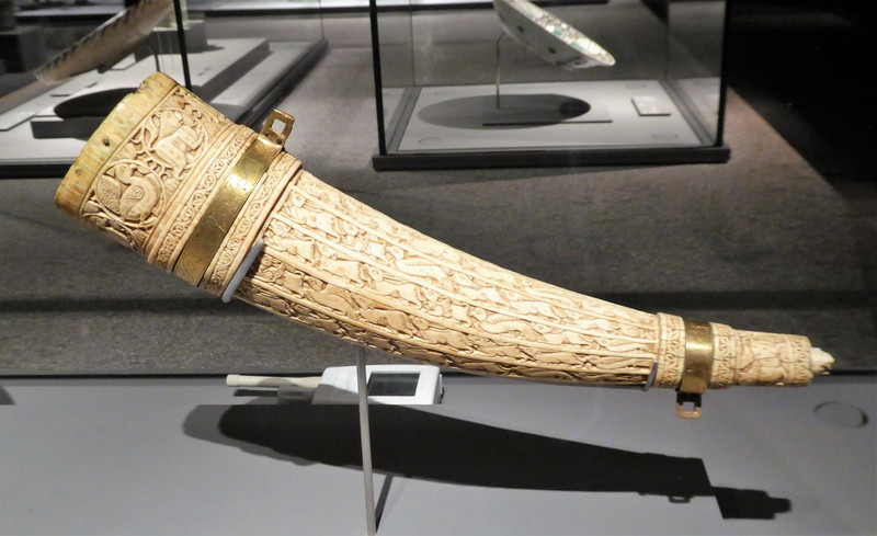 Carved horn