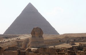 Great pyramid and the Sphinxs