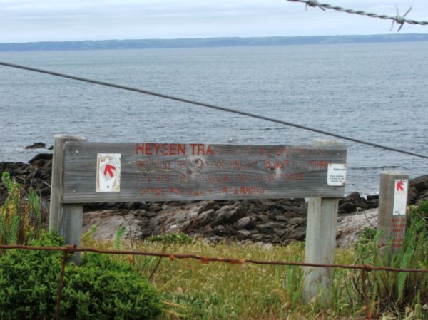 Heysen Trail sign board