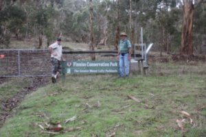 At the entrance to Finniss CP