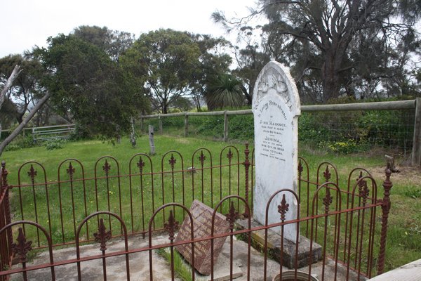 One of the graves in the church yard
