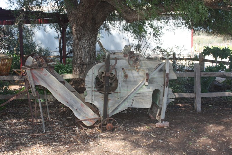 Ancient grape crushing machine