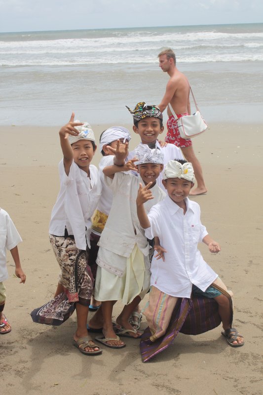 Kids in traditional dress